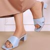 Stylish Women Sky Blue Heels Sandal (1)